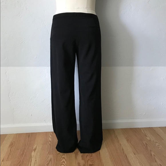 theory stretch wool tall  pants black 8 - Picture 2 of 8